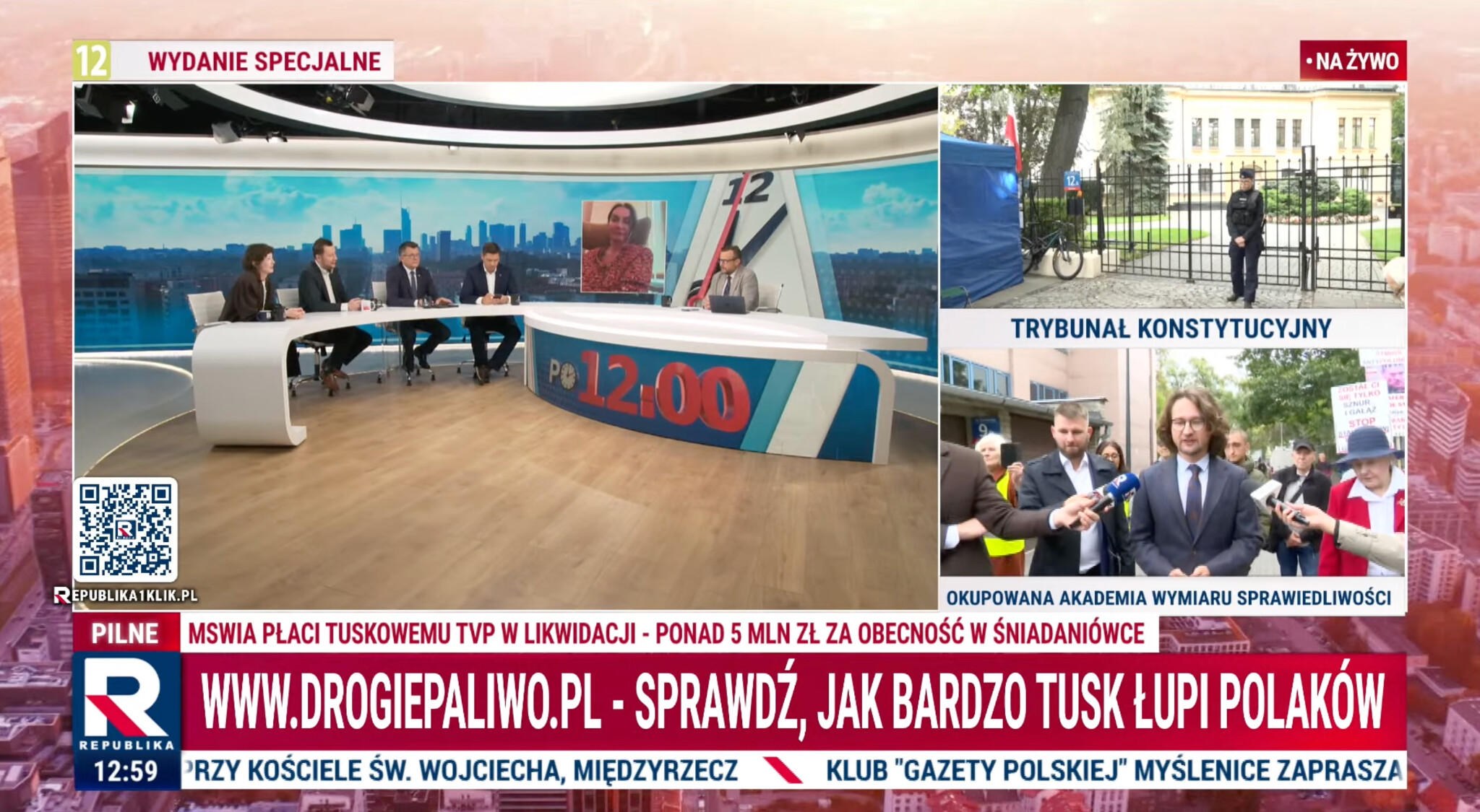 Źródło: Telewizja Republika, zrzut ekranu